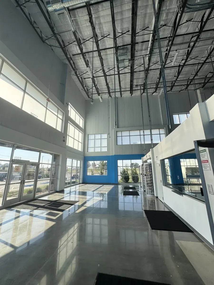 Finished commercial entrance